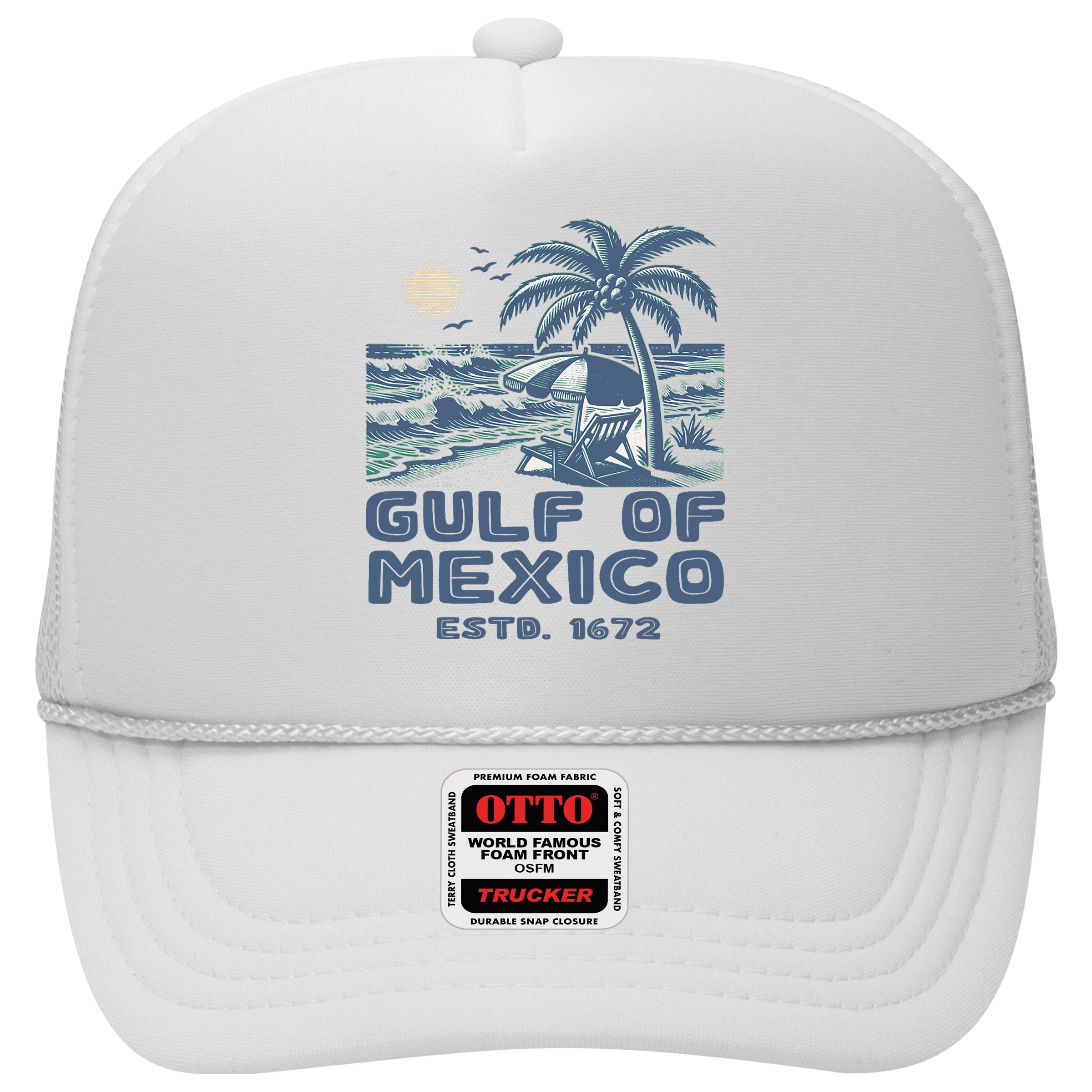 Gulf Of Mexico 1672 Vintage Beach Gulf Of Mexico Forever Hat
