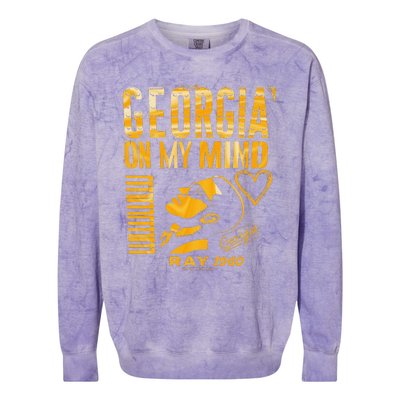 Georgia On My Mind Colorblast Crewneck Sweatshirt