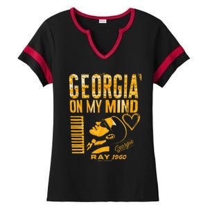 Georgia On My Mind Ladies Halftime Notch Neck Tee