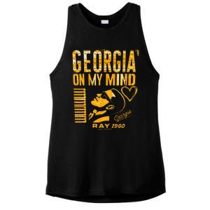 Georgia On My Mind Ladies PosiCharge Tri-Blend Wicking Tank