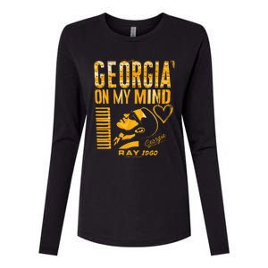 Georgia On My Mind Womens Cotton Relaxed Long Sleeve T-Shirt