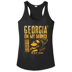 Georgia On My Mind Ladies PosiCharge Competitor Racerback Tank