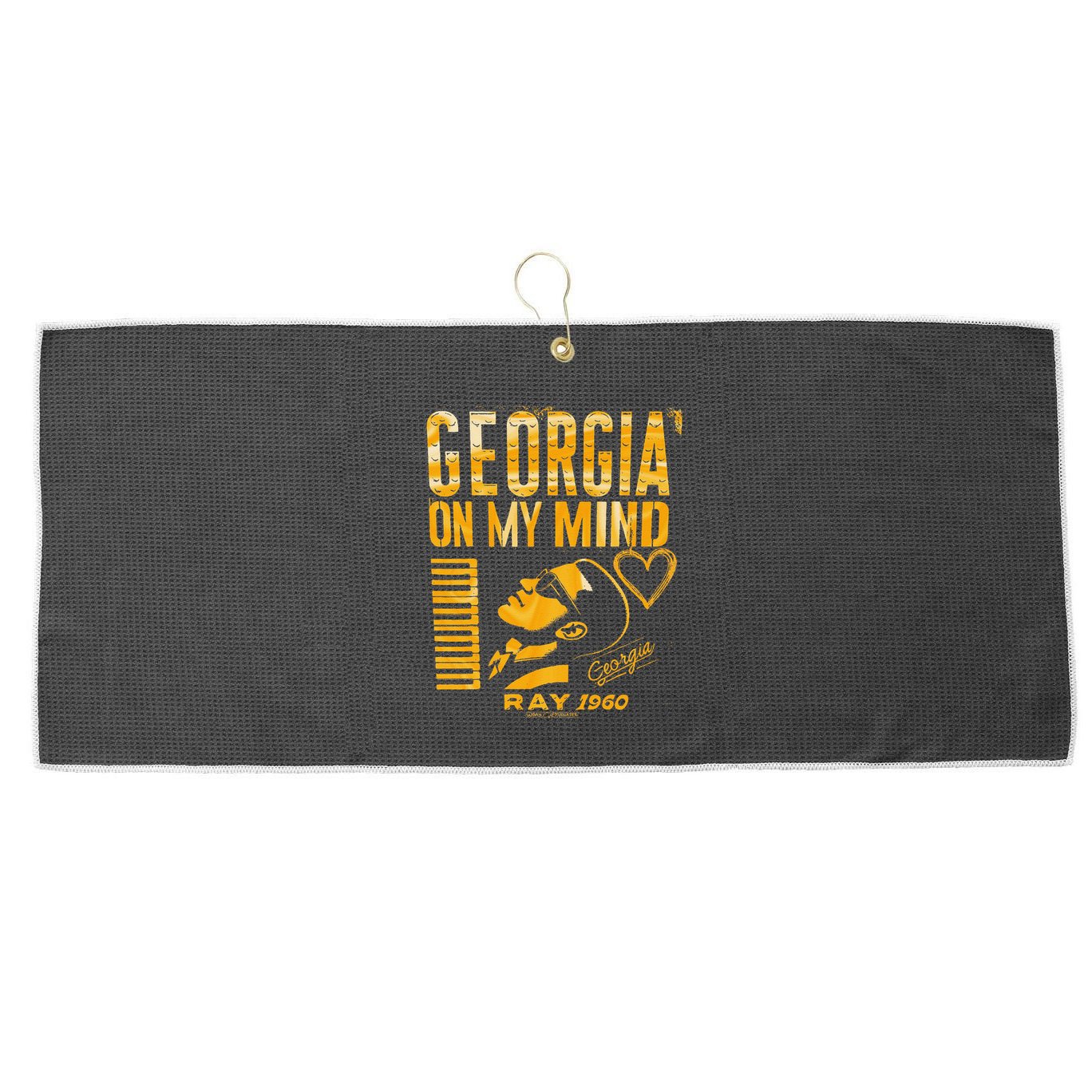 Georgia On My Mind Large Microfiber Waffle Golf Towel