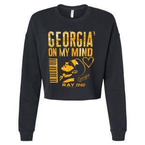 Georgia On My Mind Cropped Pullover Crew