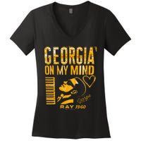 Georgia On My Mind Women's V-Neck T-Shirt