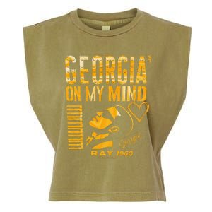 Georgia On My Mind Garment-Dyed Women's Muscle Tee