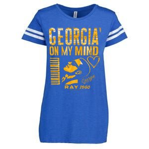 Georgia On My Mind Enza Ladies Jersey Football T-Shirt