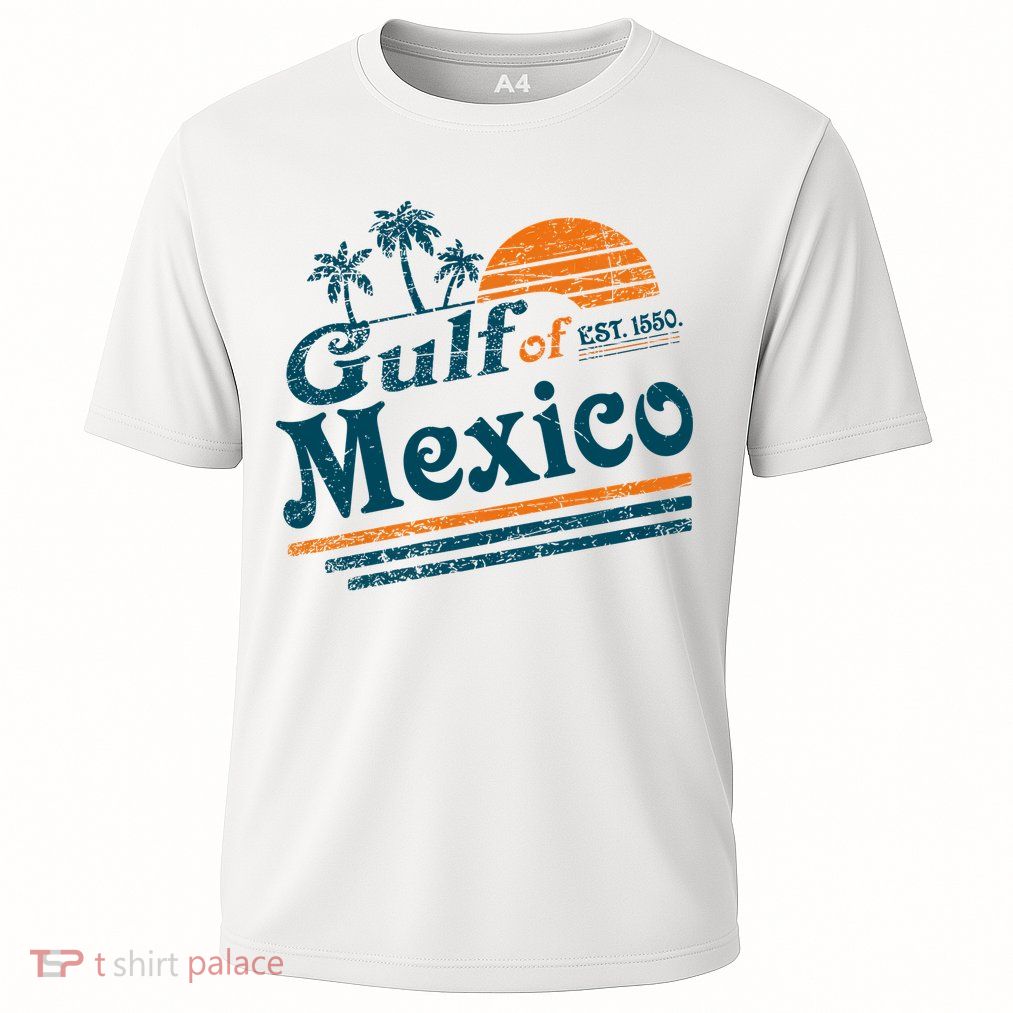 Gulf of Mexico Est 1550 Retro Vintage Beach Gulf of Mexico Performance Shirt