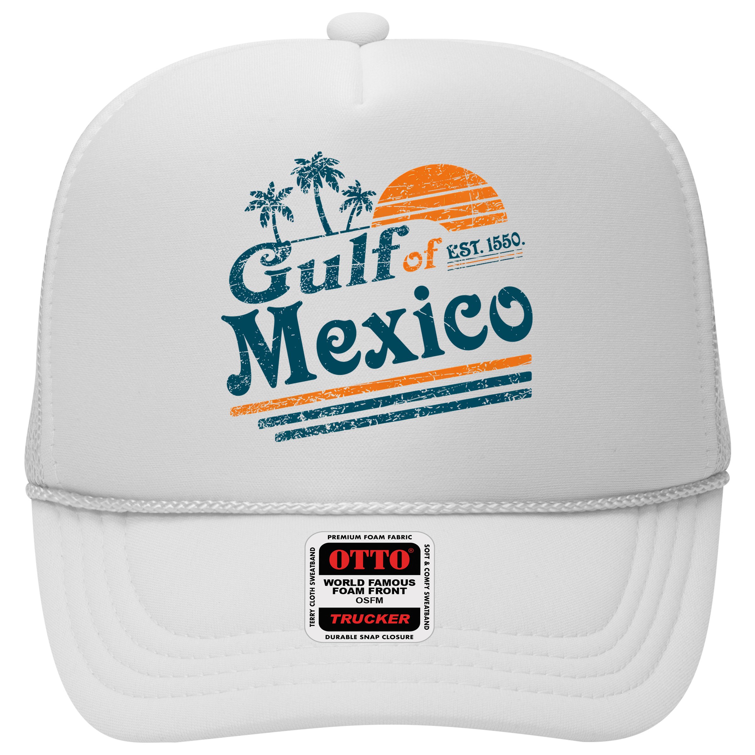 Gulf of Mexico Est 1550 Retro Vintage Beach Gulf of Mexico Hat