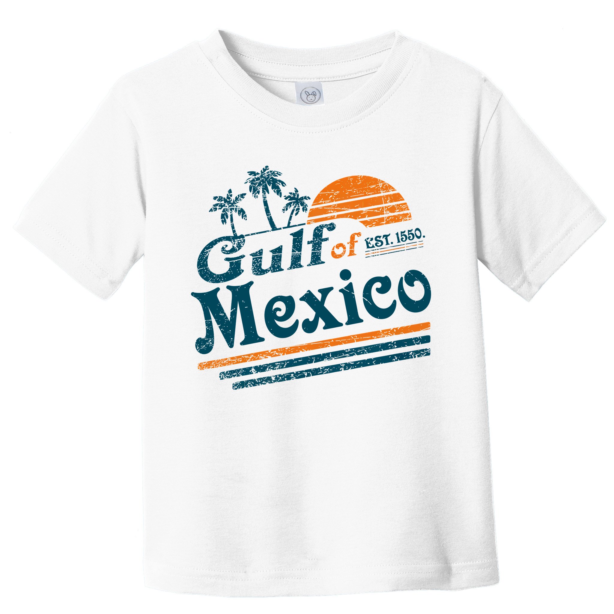 Gulf of Mexico Est 1550 Retro Vintage Beach Gulf of Mexico Toddler T-Shirt