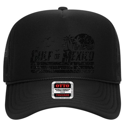 Gulf Of Mexico Est 1550 Retro Vintage Beach .Png Trucker Hat