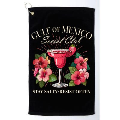 Gulf Of Mexico Social Club Stay Salty Resist Often Golf Towel