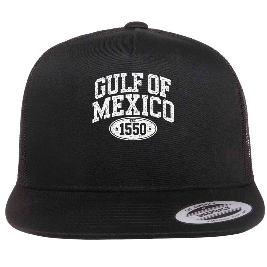 Gulf of Mexico Shirt Women Est 1550 Flat Bill Trucker Hat