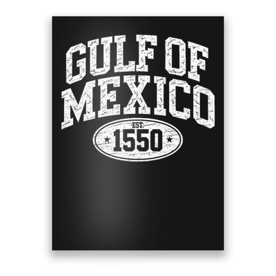 Gulf of Mexico Shirt Women Est 1550 Poster