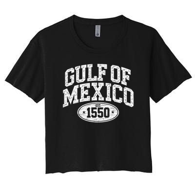 Gulf of Mexico Shirt Women Est 1550 Crop Top