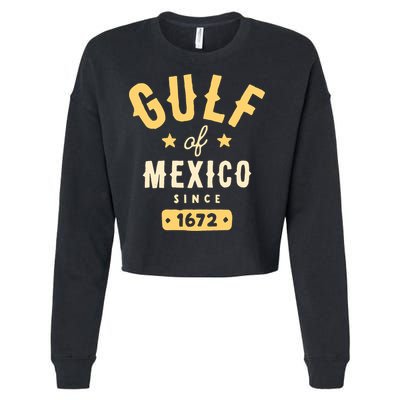 Gulf Of Mexico Since 1672 Cropped Pullover Crew
