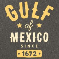 Gulf Of Mexico Since 1672 Cotton Canvas Backpack