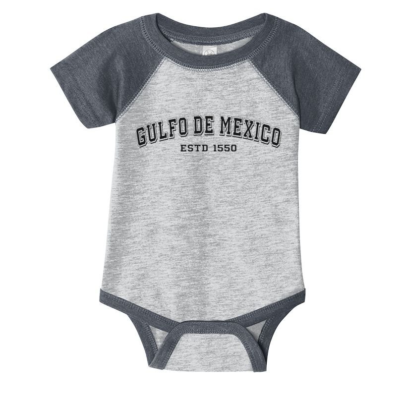 Gulf Of Mexico Estd 1550 Retro Beach For .Png Infant Baby Jersey Bodysuit