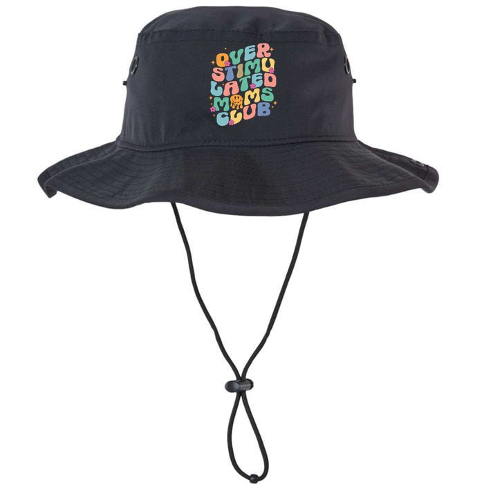 Groovy Overstimulated Moms Club Funny Trendy Mom Legacy Cool Fit Booney Bucket Hat