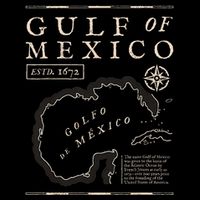 Gulf Of Mexico 1672 Historic Map Impact Tech Backpack