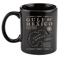Gulf Of Mexico 1672 Historic Map 11oz C Handle Ceramic Mug