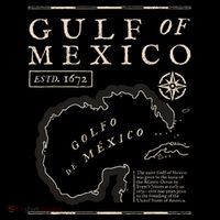 Gulf Of Mexico 1672 Historic Map 16 in Basic Backpack