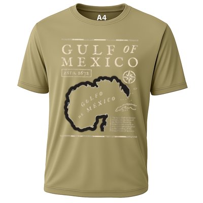 Gulf Of Mexico 1672 Historic Map Performance Shirt