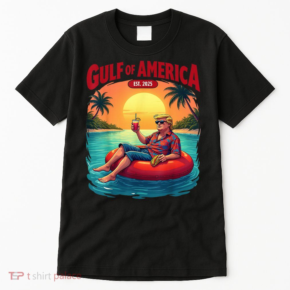 Gulf Of 'MERICA TRUMP Trump 4th Of July American Flag Tall T-Shirt