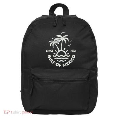 Gulf Of Mexico Forever Since 1672 Vintage Mexican Pride 16 in Basic Backpack