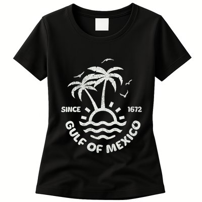 Gulf Of Mexico Forever Since 1672 Vintage Mexican Pride Womens T-Shirt