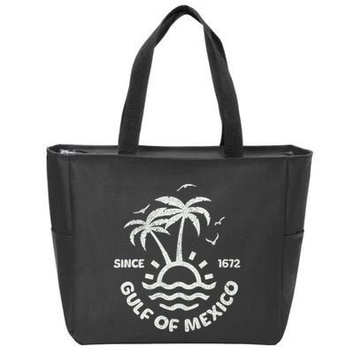 Gulf Of Mexico Forever Since 1672 Vintage Mexican Pride Zip Tote Bag