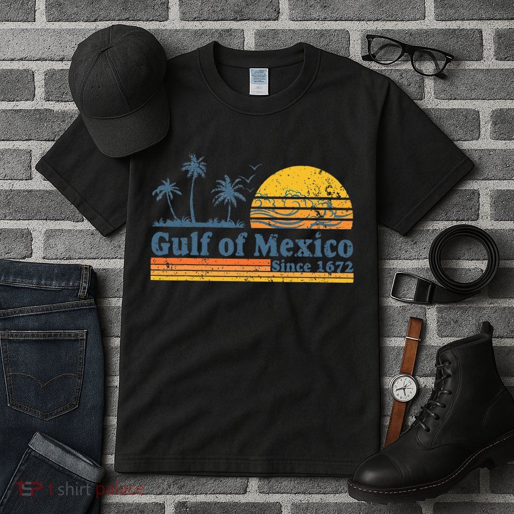 Gulf Of Mexico Since 1672 Retro Vintage Beach Tall T-Shirt