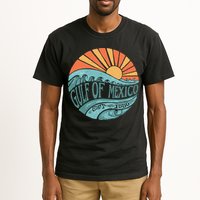 Gulf Of Mexico Est 1550 Retro Vintage Beach Gift Tall T-Shirt
