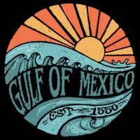 Gulf Of Mexico Est 1550 Retro Vintage Beach Gift Tall T-Shirt