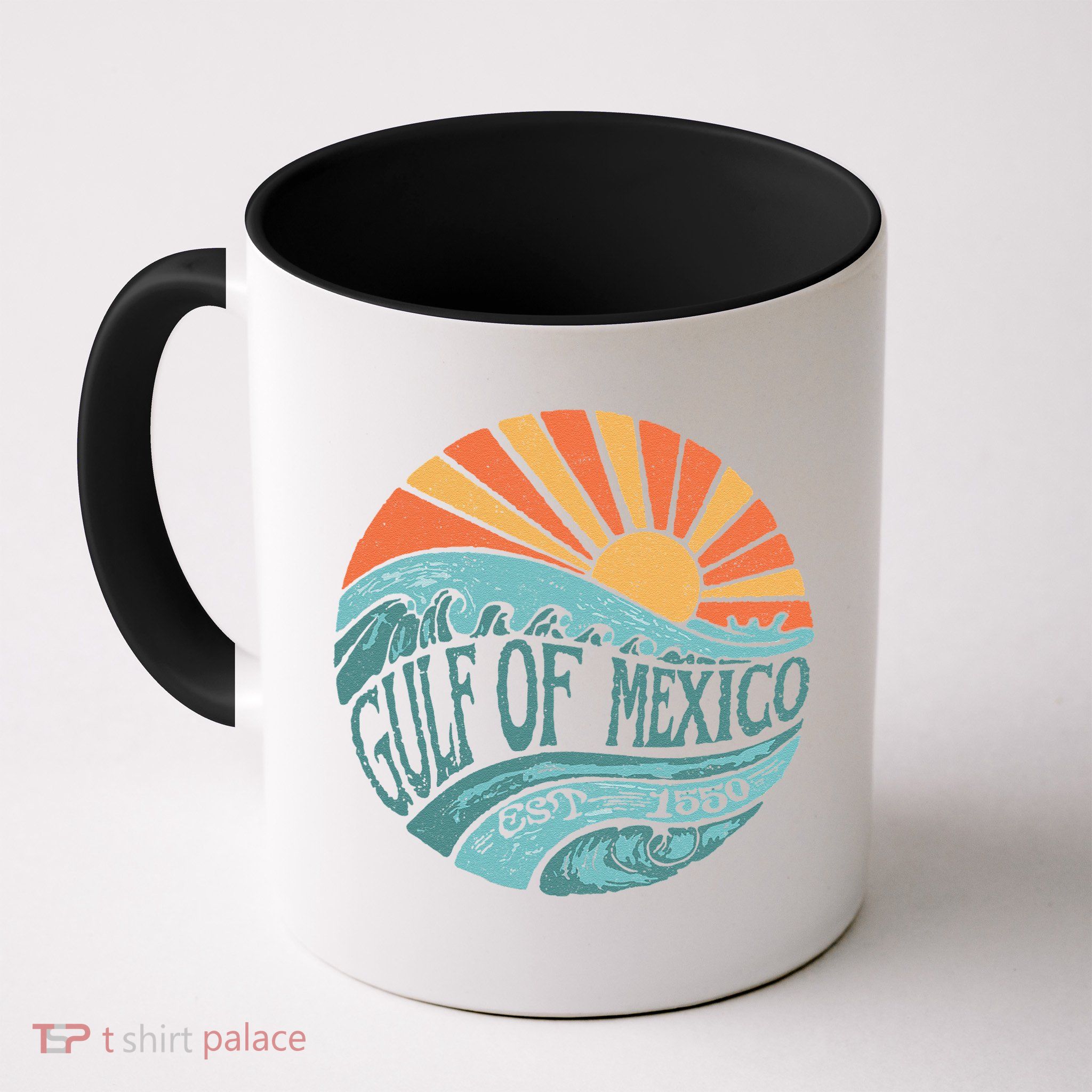 Gulf Of Mexico Est 1550 Retro Vintage Beach Gift Mug