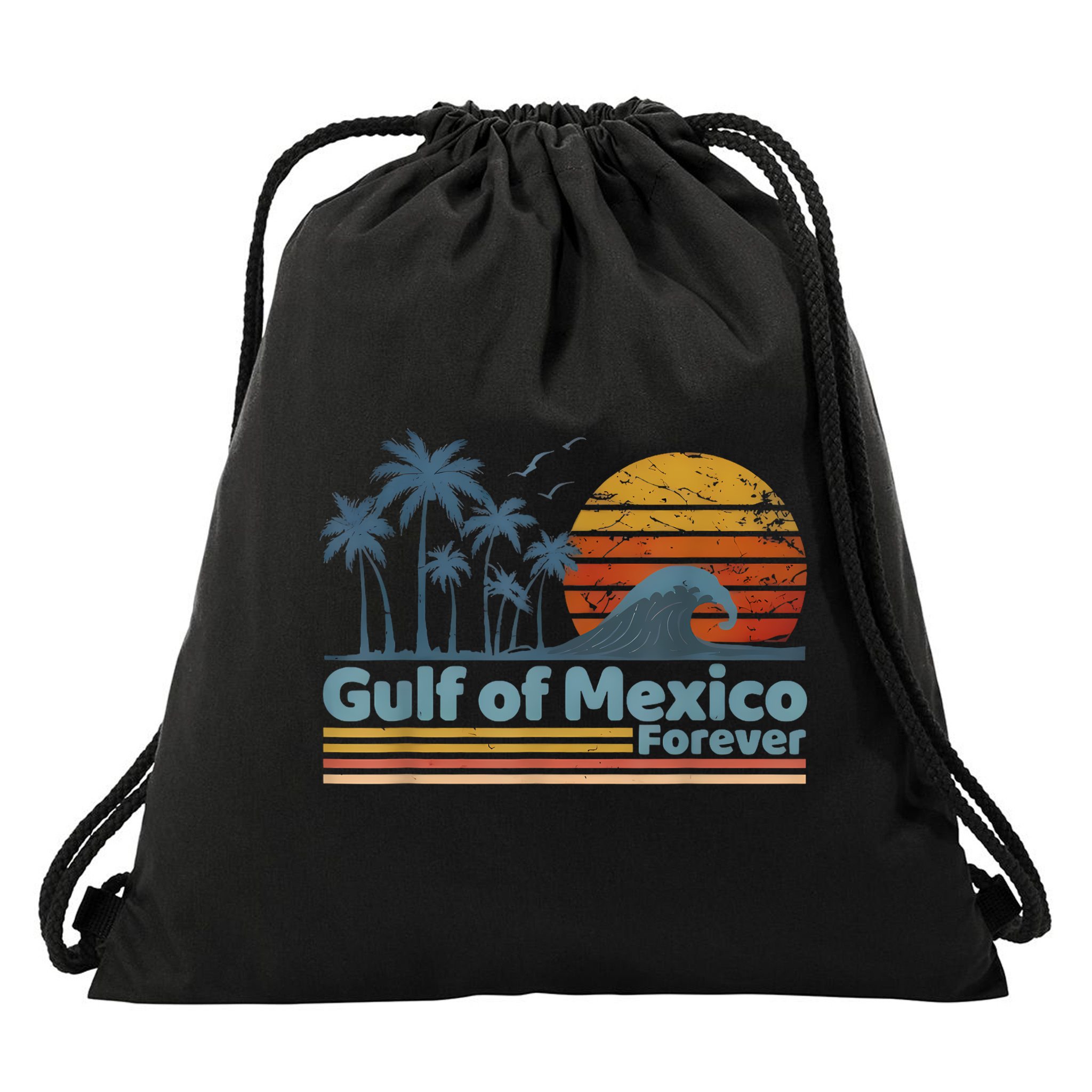 Gulf Of Mexico Forever Drawstring Bag