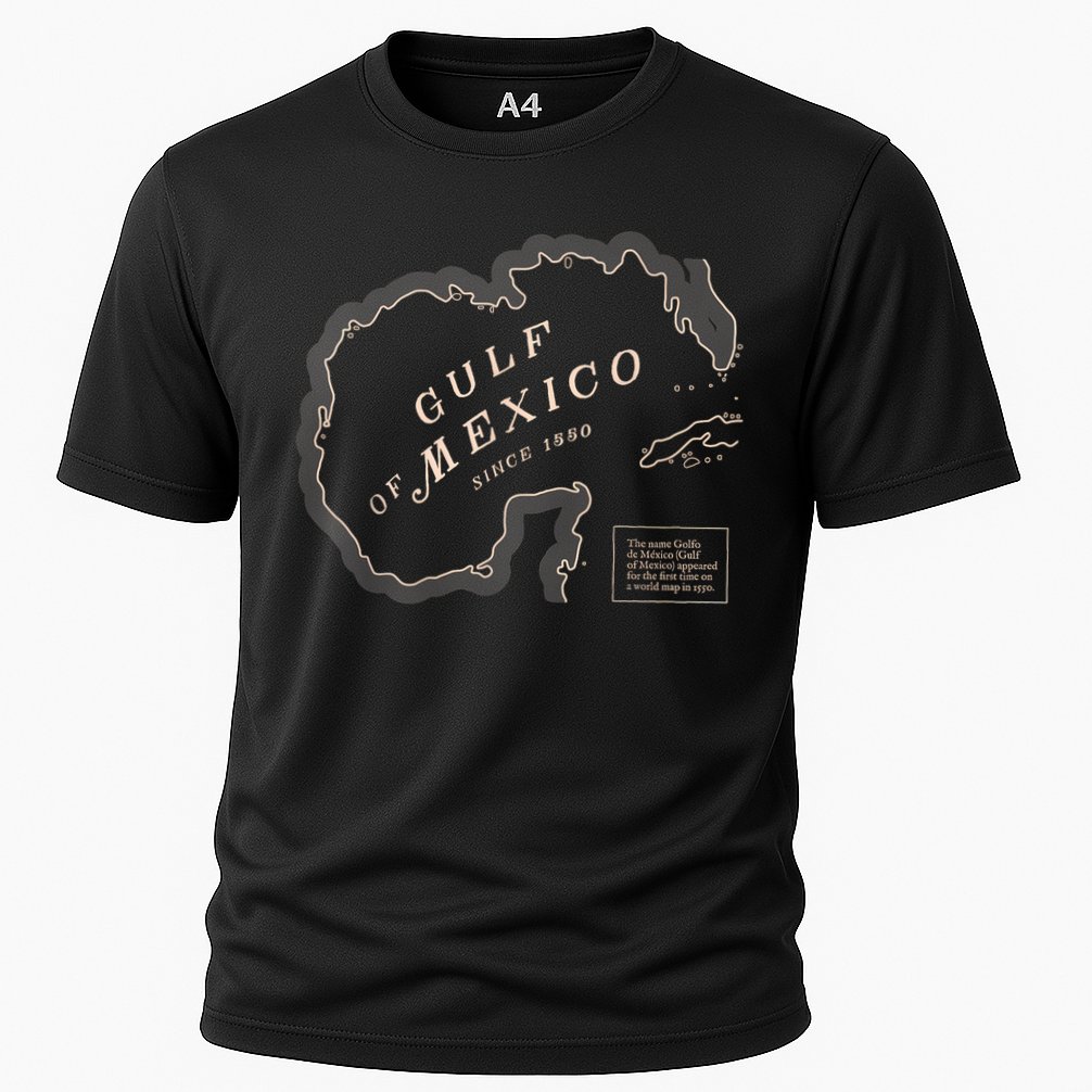 Gulf Of Mexico Map Cooling Performance Crew T-Shirt