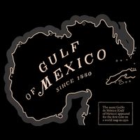 Gulf Of Mexico Map Sustainable Bucket Hat