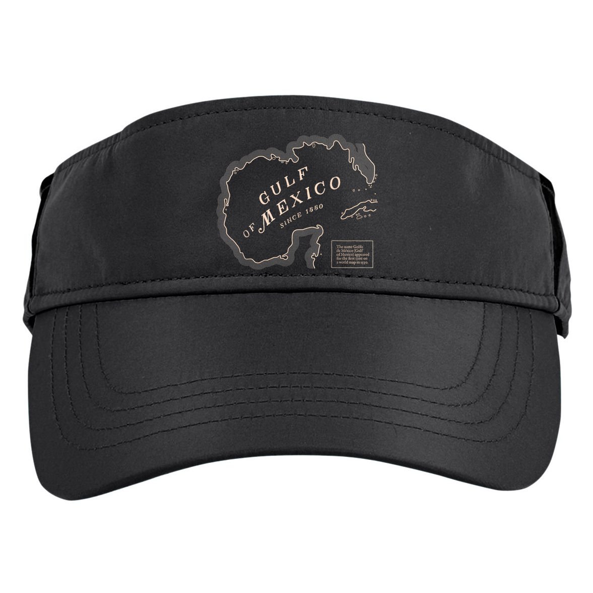 Gulf Of Mexico Map Adult Drive Performance Visor