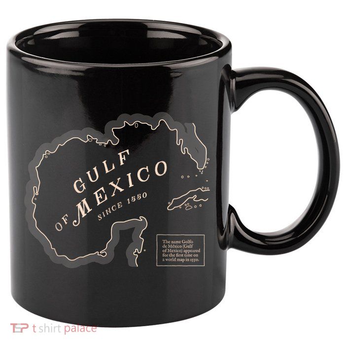 Gulf Of Mexico Map 11oz C Handle Ceramic Mug