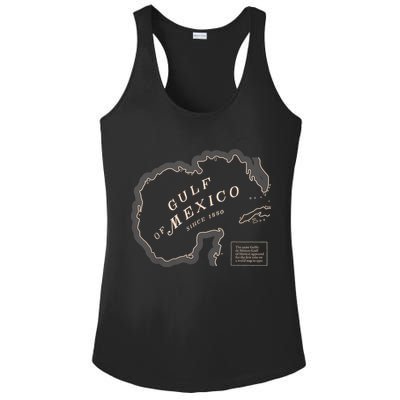 Gulf Of Mexico Map Ladies PosiCharge Competitor Racerback Tank