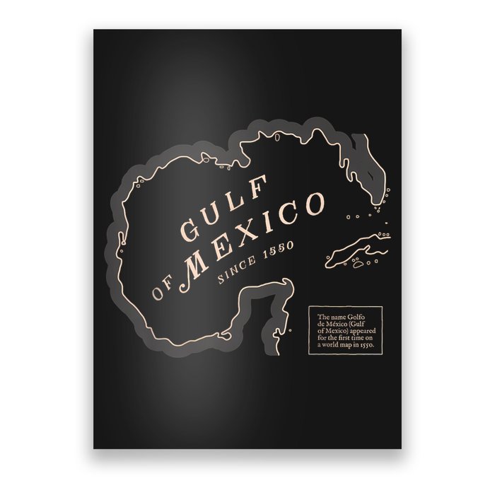 Gulf Of Mexico Map Poster