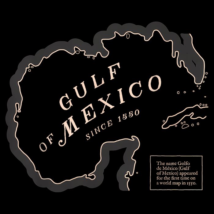 Gulf Of Mexico Map Poster