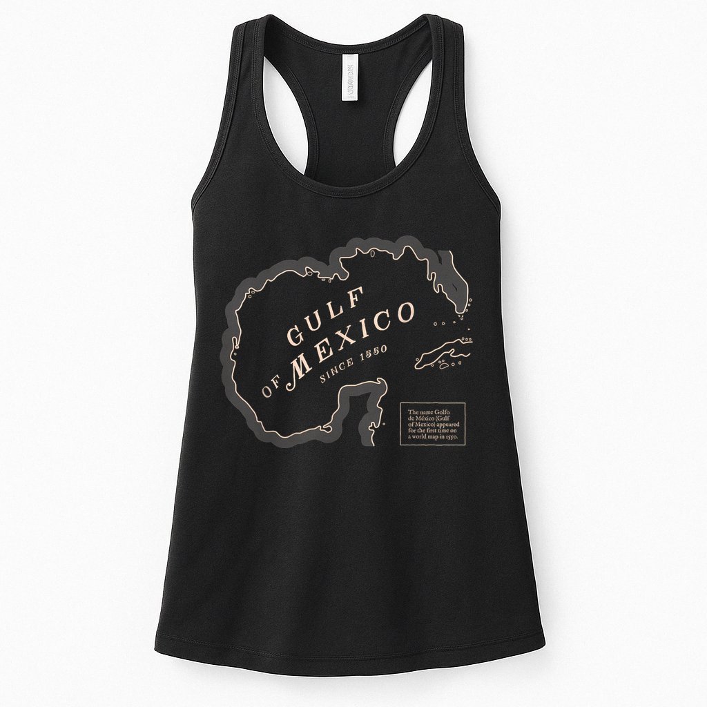 Gulf Of Mexico Map Womens Tank Top