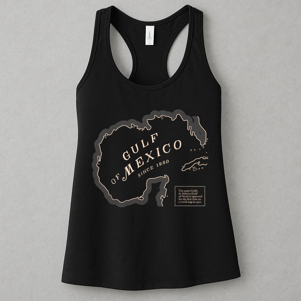 Gulf Of Mexico Map Womens Tank Top