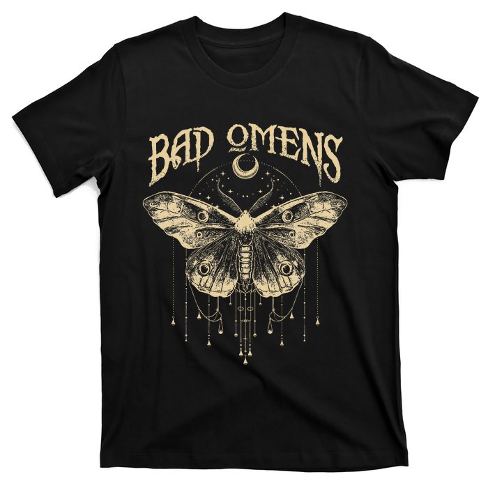 Graphic Omens Music 80s 90s Bad Classic Moths And Moons T-Shirt