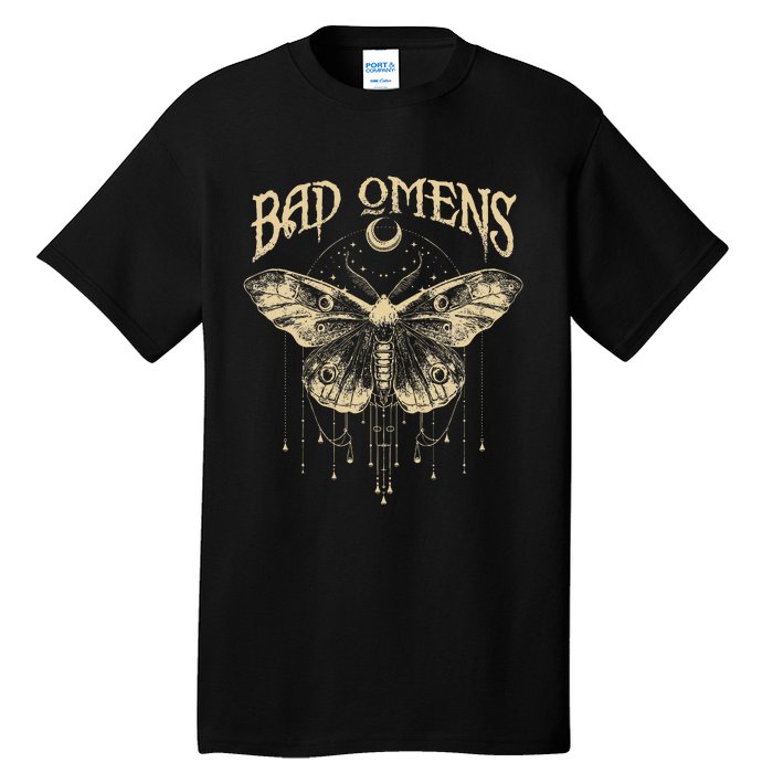 Graphic Omens Music 80s 90s Bad Classic Moths And Moons Tall T-Shirt