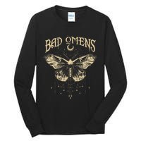 Graphic Omens Music 80s 90s Bad Classic Moths And Moons Tall Long Sleeve T-Shirt