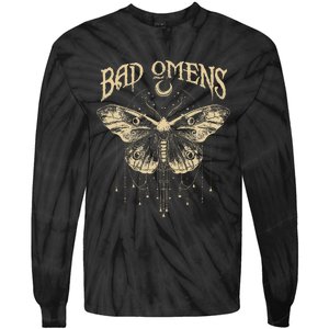 Graphic Omens Music 80s 90s Bad Classic Moths And Moons Tie-Dye Long Sleeve Shirt