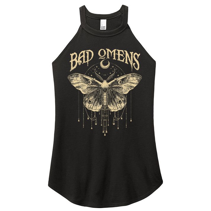Graphic Omens Music 80s 90s Bad Classic Moths And Moons Women's Perfect Tri Rocker Tank